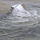A mirabilite mound at the Great Salt Lake